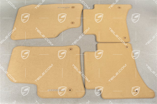 Fußmatten / Fussmattensatz, Velours, Beige