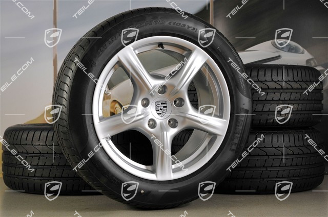 18-inch summer wheel set Panamera, wheels 8J x 18 ET59 + 9J x 18 ET53 + tyres Pirelli P-Zero 245/50 18 + 275/45 18