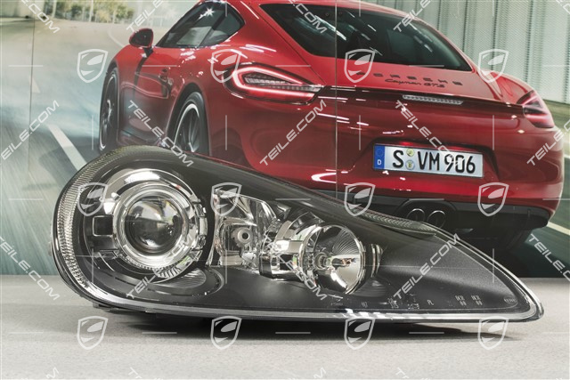 Xenon Scheinwerfer, schwarz, Facelift, ohne Steuergerät und Xenonbirne, R