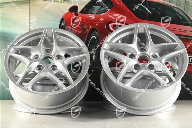 17-inch Boxster III wheel set, front 7J x 17 ET55 + rear 8,5J x 17 ET40