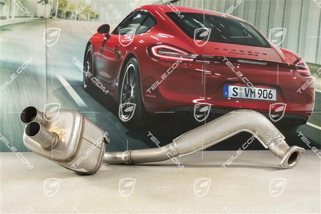Sport exhaust muffler, L