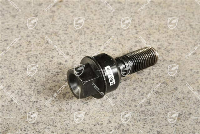 BLACK wheel bolts, set, including anti-theft device