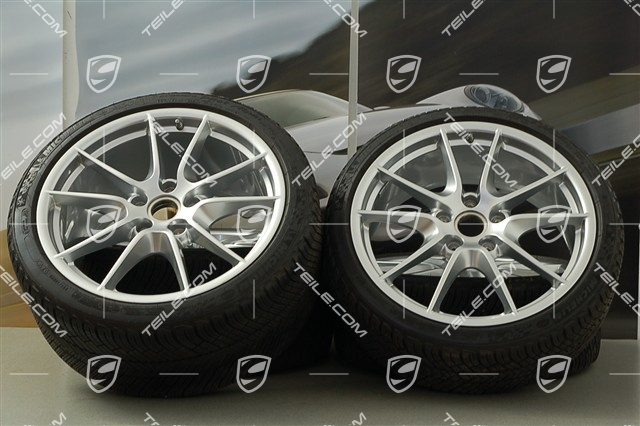 20" Carrera S (III) Winterräder Satz, 8,5J x 20 ET51 + 11J x 20 ET70, Winterreifen 245/35 ZR20 + 295/30 ZR20, mit RDK-Sensoren