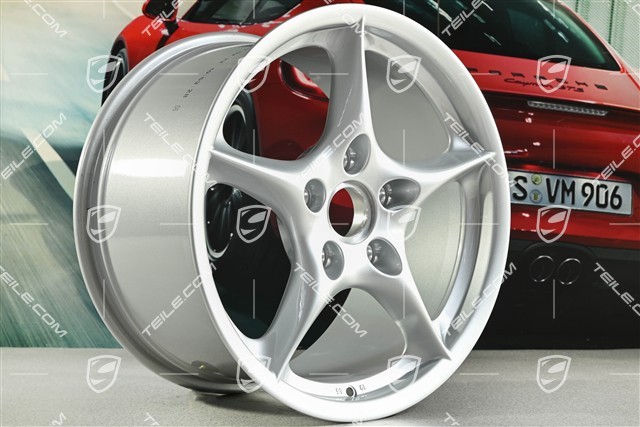 18-inch Carrera wheel set, 8J x 18 ET50 + 10J x 18 ET65
