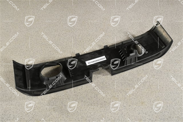 Cover trim, Front bumper center, ACC + Night Vision, Black matte