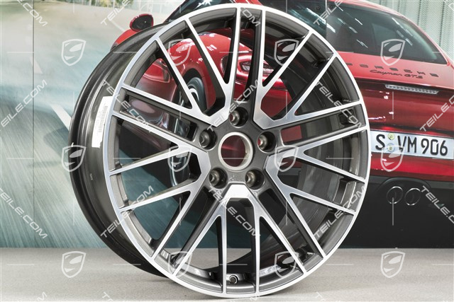 20+21-inch wheel rim set Turbo V, rims: front 9J x 20 ET41 + rear 11,J x 21 ET67