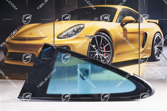 Fondscheibe Kunststoff / Polycarbonat, Rallyschwarz, GT3RS / 911R, L
