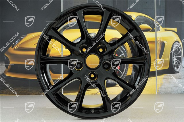 18" Felge GT3 2004, 11J x 18 ET63, Schwarz Hochglanz
