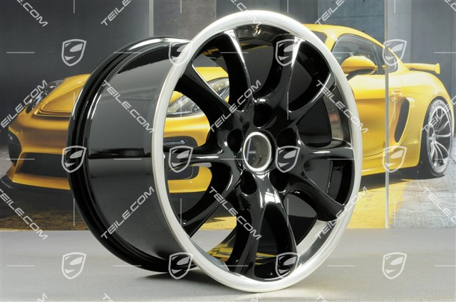 18" Felga GT3 2004, 11J x 18 ET63, ramiona felgi czarne/wysoki połysk