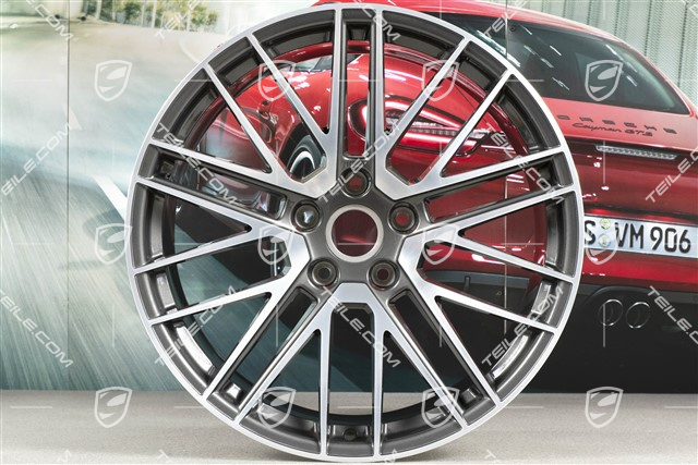 21" Felga Turbo V, 11,5J x 21 ET67, Titan