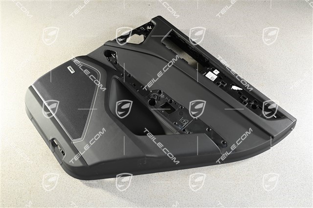 Tuerverkleidung / Türverkleidung, Hinten, Leder Schwarz, Bose, R