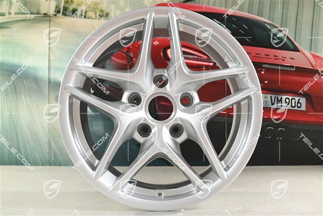 17-inch Boxster III wheel set, front 7J x 17 ET55 + rear 8,5J x 17 ET40