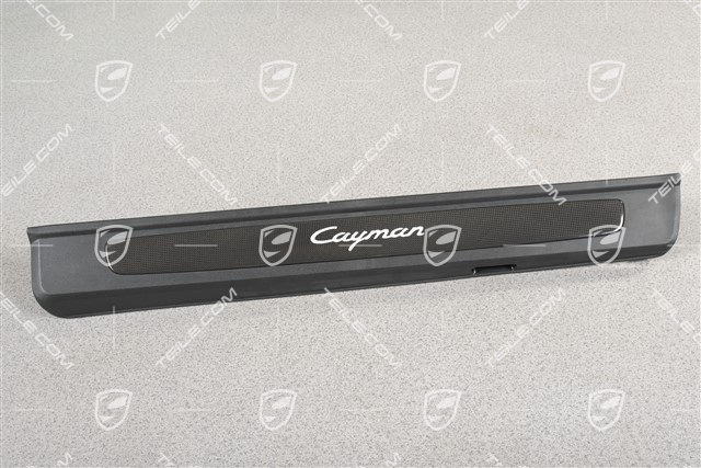 Blenden/Einstiegleisten, mit Beleuchtung, Carbon, "Cayman", Satz, L+R