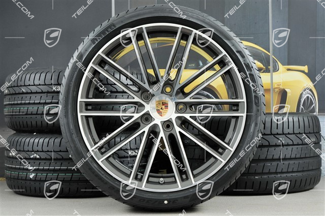 20-inch Turbo IV summer wheels set, rims 8,5J x 20 ET49 + 11,5J x 20 ET76 + summer tyres 245/35 R20 + 305/30 R20