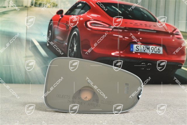 Türspiegel - Spiegelglas, konvex, Spurwechselassistent, Abblendbar, R