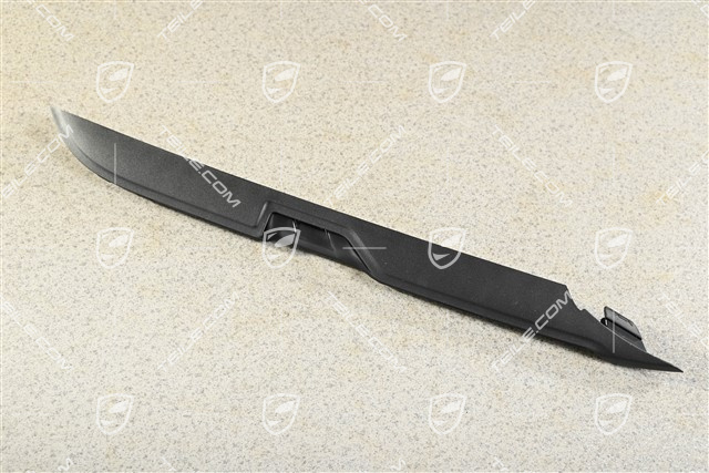Trim for front bumper retaining frame, Black matte, R