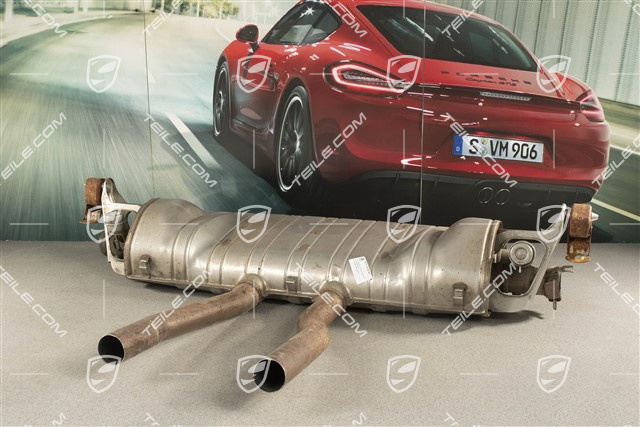Rear silencer, Cayenne S, 4.8 V8, 380 PS, sport exaust system