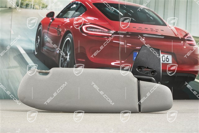Sonnenblende, Cabrio, Kunstleder, Graffitigrau, L