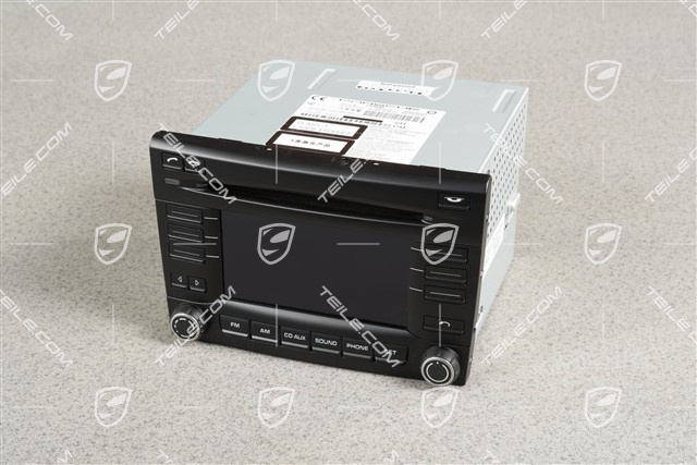 Radio CDR 30, with cell phone, mobile phone preparation, Black matte / Galvano silver