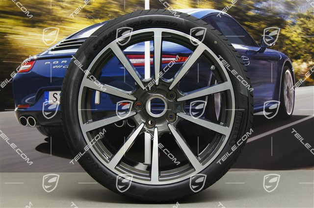 20" summer wheel set Carrera Classic II, wheel 8,5J x 20 ET51 + 11J x 20 ET52 + Tyres 245/35 ZR20 + 305/30 ZR20, TPMS