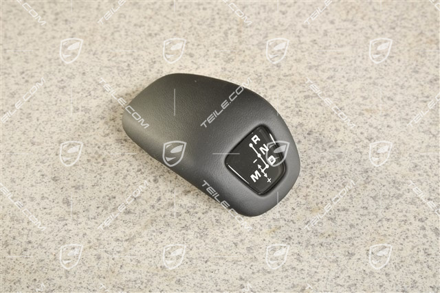 Shift lever / gear shift knob, Leather Black