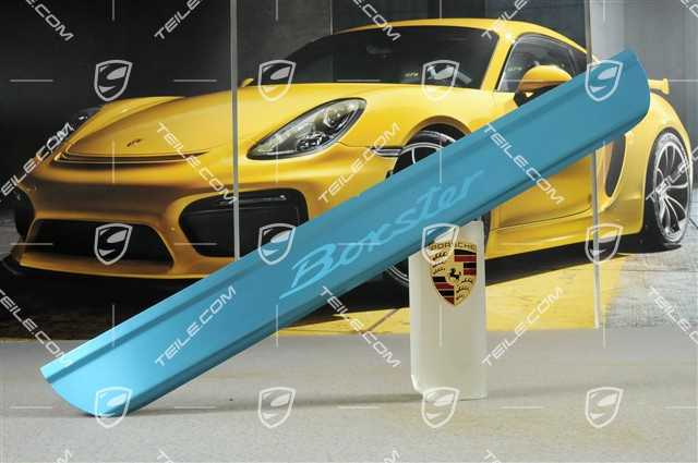 Einstiegleiste mit schriftzug "Boxster" Edelstahl Einstiegleiste mit schriftzug "Boxster" Edelstahl