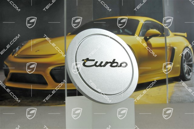 Hub cap, Turbo, silver metallic