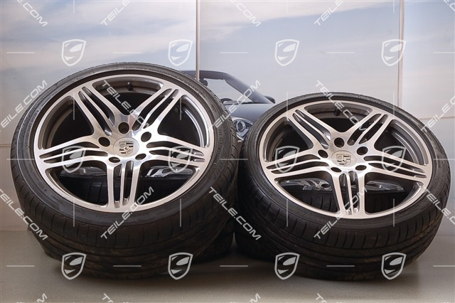 19" 911 Turbo-I komplet kół letnich, 8J x 19 ET57 + 9,5J x 19 ET46 + opony 235/35 ZR19 265/35 ZR19 19" 911 Turbo-I komplet kół letnich, 8J x 19 ET57 + 9,5J x 19 ET46 + opony 235/35 ZR19 265/35 ZR19