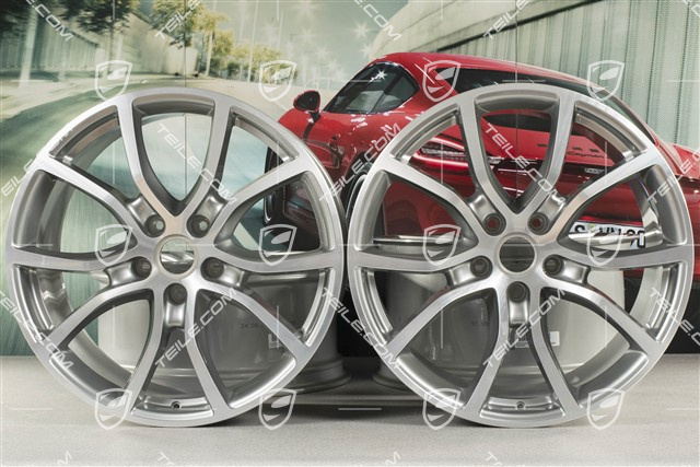 21-inch wheel rim set Cayenne Exclusive Design, 11J x 21 ET49 + 9,5J x 21 ET46, for Cayenne Coupé