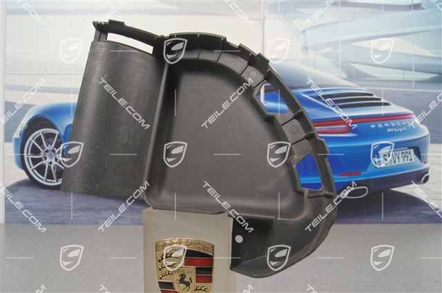 Air duct / guide / 3,6L 4,8L, Satin black, L Air duct / guide / 3,6L 4,8L, Satin black, L