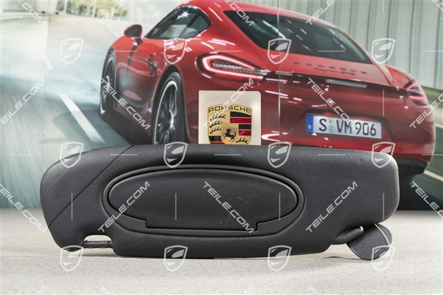 Sonnenblende, Coupe, Kunstleder, schwarz, L
