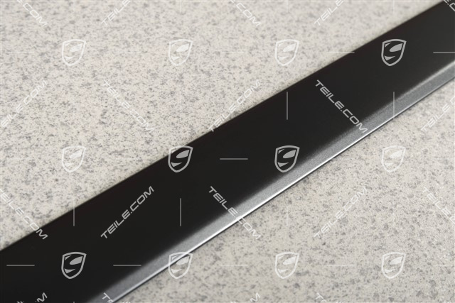 Moulding, alu, rear door, Matt black, R