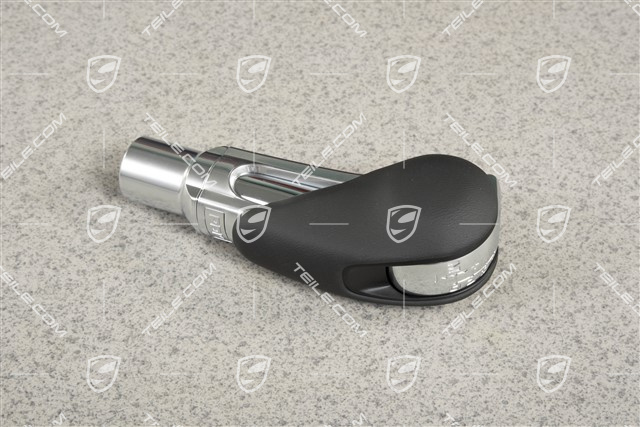 Wählhebel / Schaltknopf, Leder, PDK, Schwarz