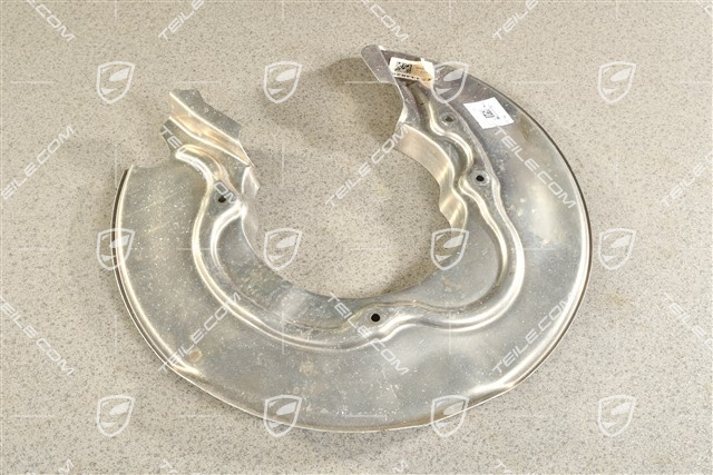 Rear axle disc brake protective plate, R