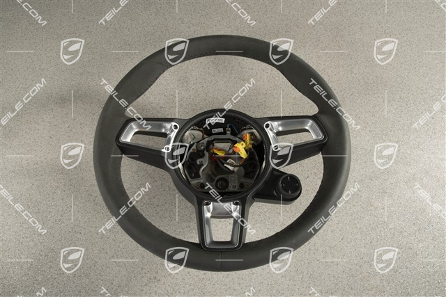 GT steering wheel, Alcantara, Black / Sport Chrono Package Plus