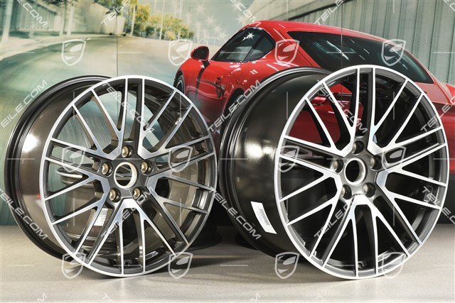 20+21" Felgensatz Turbo V, Felgen: vorne 8,5J x 20 ET40 + hinten 11J x 21 ET66