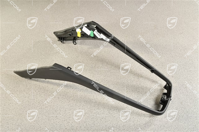 Mittelkonsole, Blenden Satz seitlich, Leder Schwarz, L+R