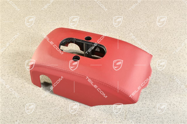 Schaltergehäuse, Unterteil, Leder, Bordeauxrot