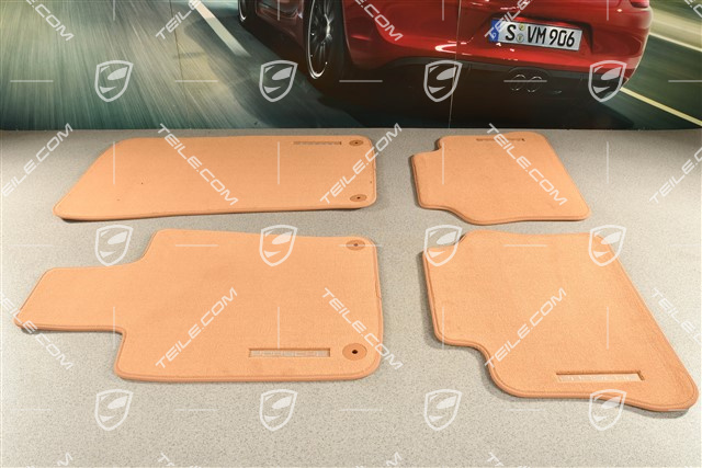 Fussmatte Velours Satz, Cognac