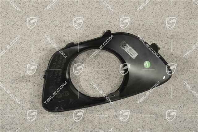 Cover, fog headlamp, Black Mat, L