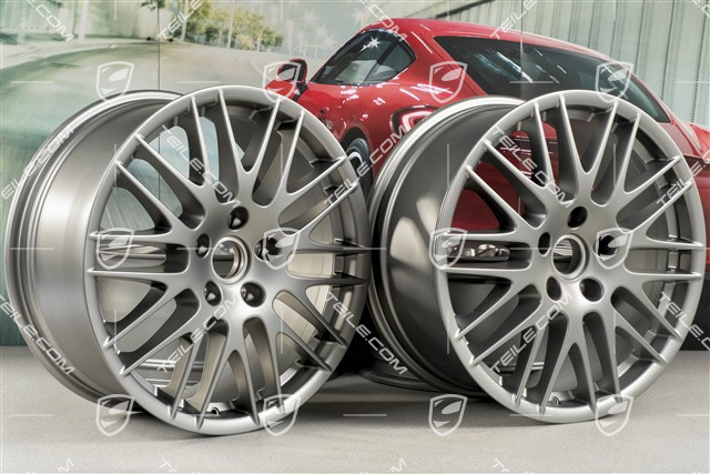 20-inch RS Spyder wheel set, 9J x 20 ET57, Platinum satin-mat