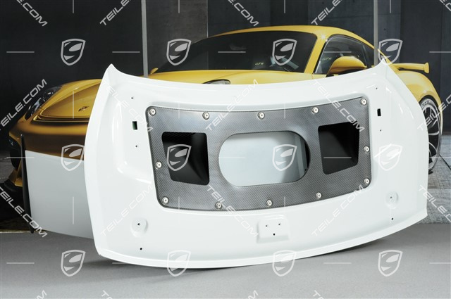 GT3 rear lid / engine lid complete, incl. rear spoiler (wing) and all small parts