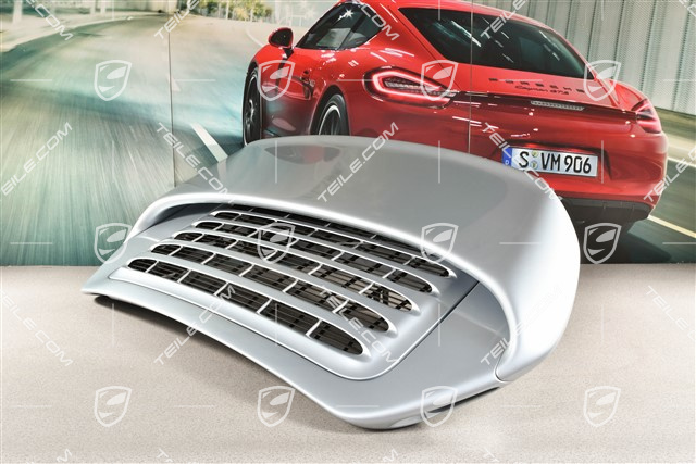Turbo S rear spoiler, incl. rear bonnet (engine lid), set incl. grille and all attachment parts