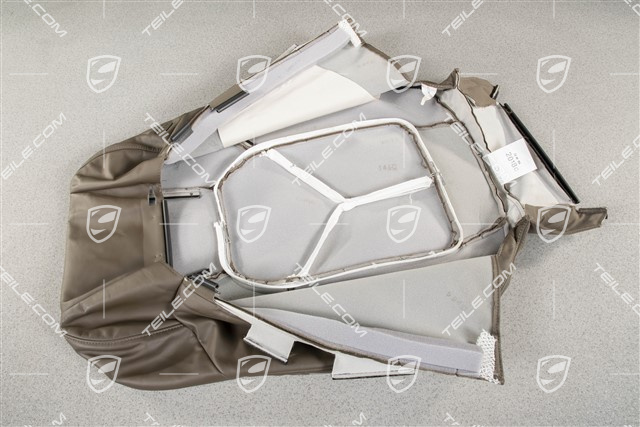 Lehnenbezug, Glattleder, Umber, R