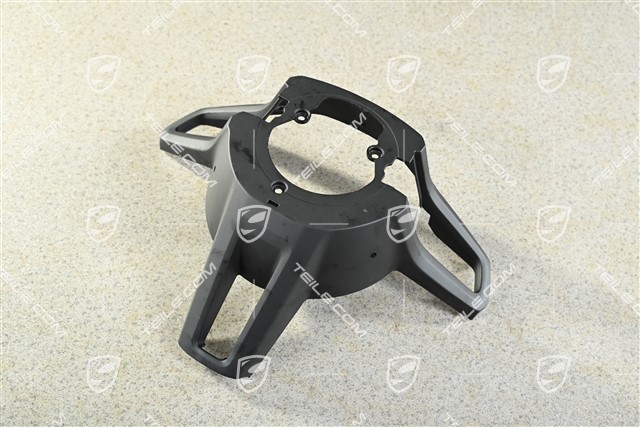 Cover trim rear for heated Steering wheel with paddles, Black