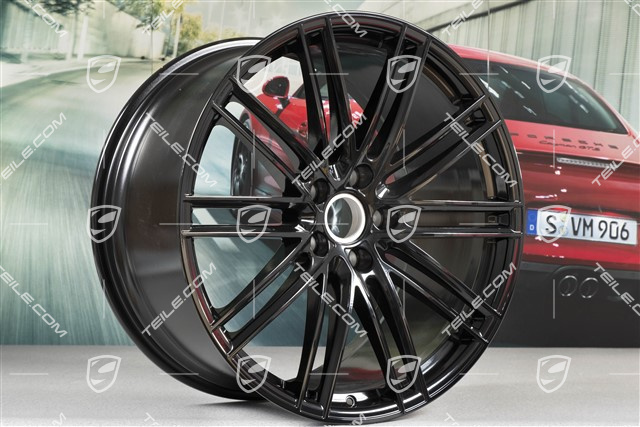 22" Felga Turbo IV, 11,5J x 22 ET61, czarny wysoki połysk