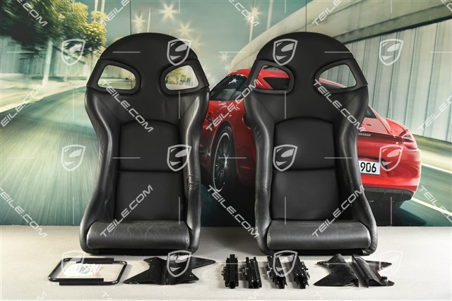 Bucket seats, leather black, L+R