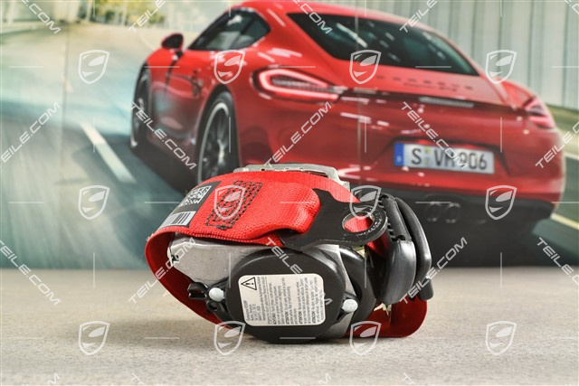 Seat belt, front, Guards Red, L