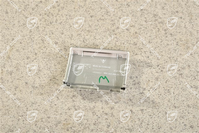 Dashboard / cup holder trim moulding, LHD, Galvano silver, R