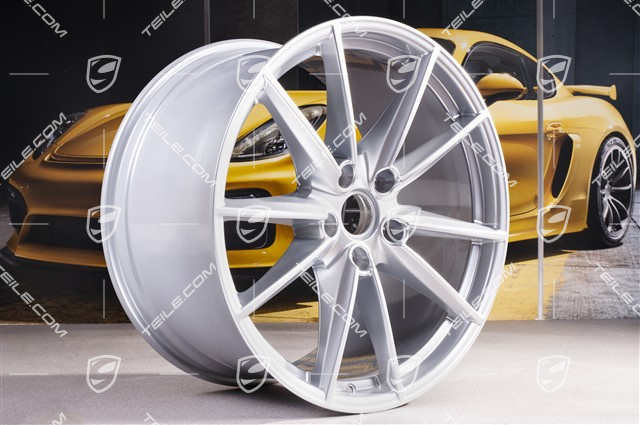 20"+21" Felgensatz Carrera S, Felgen 8,5J x 20 ET53 + 11J x 21 ET66, Brillantchromlack